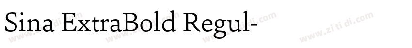Sina ExtraBold Regul字体转换